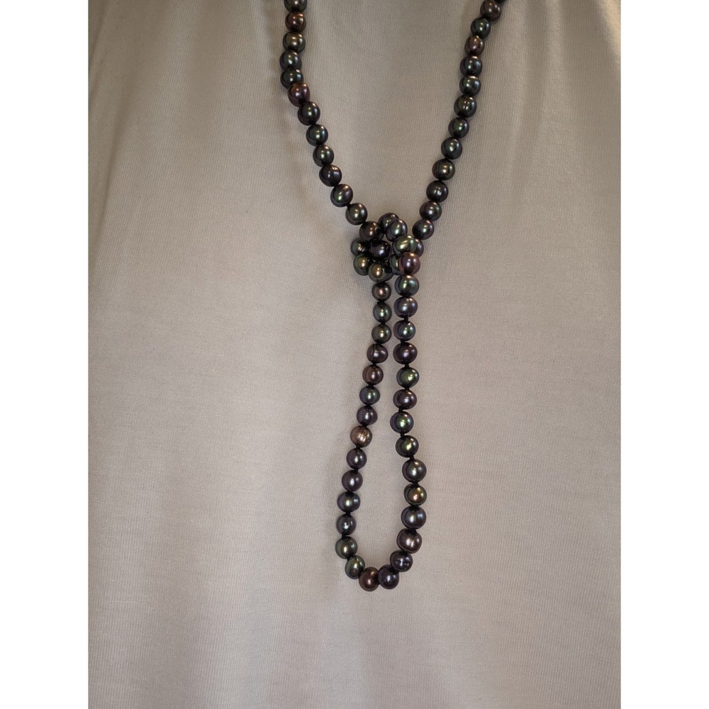 100" 6-7 Mm Black Freshwater Pearl Strand - Picture 12 of 12